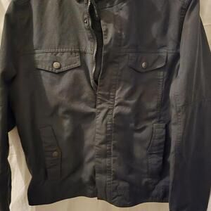 Reaction Kenneth Cole Black Basic Jacket | Versatile‎ Season Wear (DQ-753)